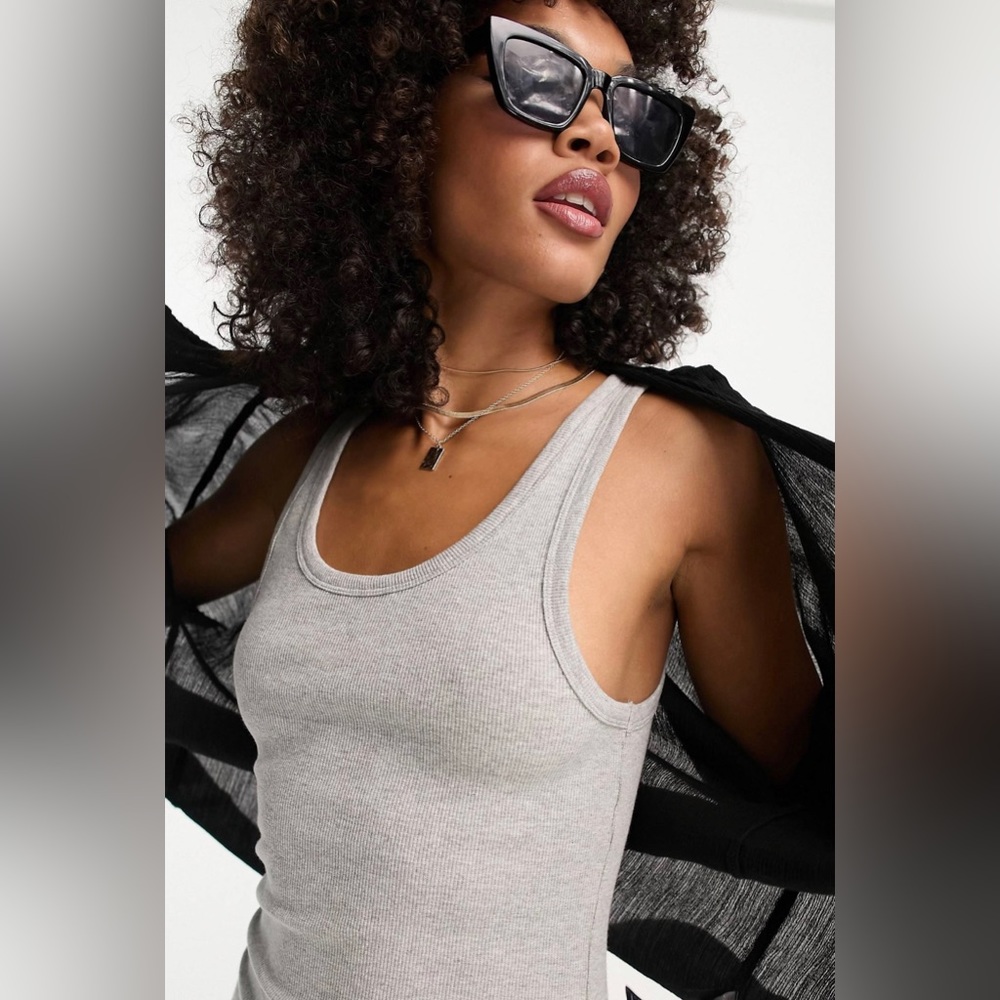 NWT Ribbed Tank Top Mini Dress - Picture 3 of 8